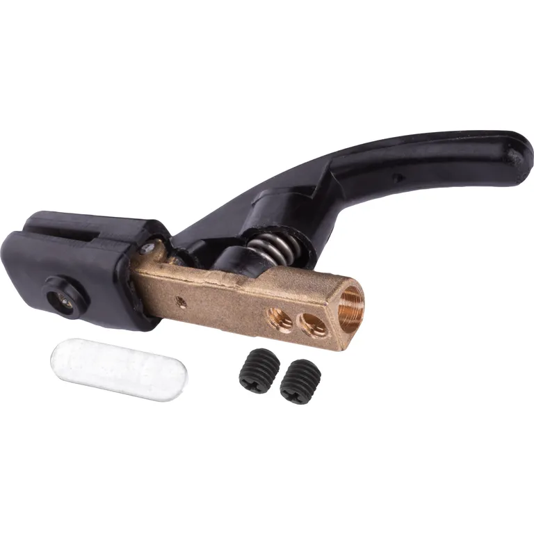 Электрододержатель КВ-250А латунь длина 20 см, литой металл Антонио Маск DZ-1525 250A