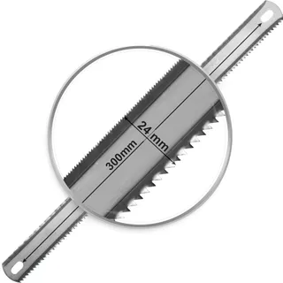 Полотно пильное для ножовки "D" Shrplit Дерево-Металл 2-стороннее 300х25х0,65 мм (цена за 72 шт)