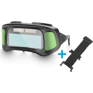 Окуляри зварювальні з автозатемненням з панорамним оглядом (кріплення дужки, та резинка) чорна коробка