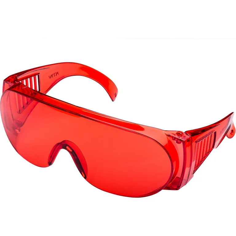 Окуляри захисні Озон червоні Лазер (лінза та оправа: ПС червоний) VITA
