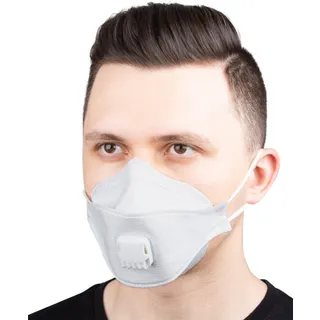 Респіратор Аура FFP-1 (аналог 3М 9332 Aura FFP1 з клапаном видиху) (для захисту органів дихання від пилу і аерозолів) з кріпленням на вухах