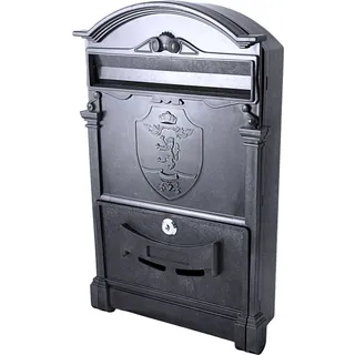 Почтовый ящик черный Герб Лев