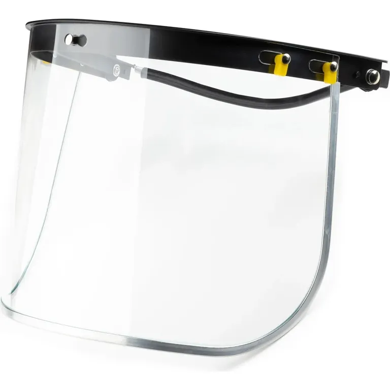 Щиток захисний з кріпленням для каски (екран: матеріал ПК полікарбонат, висота 17,5 см, товщина 1,0 мм, скоба алюмінієва) Антоніо Маск ZW-5210 (каска не йде в комплекті)