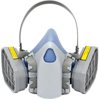 Напівмаска респіратор Хімік-2 (байонетне кріплення під фільтр) з двома фільтрами А1 (аналог 3М 7500)