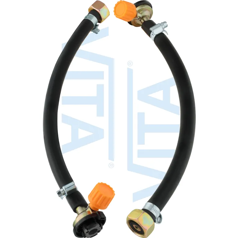 Пристрій заправний для газових балончиків 220 грамм з цанговим кріпленням, довжина 35 см на хомутах