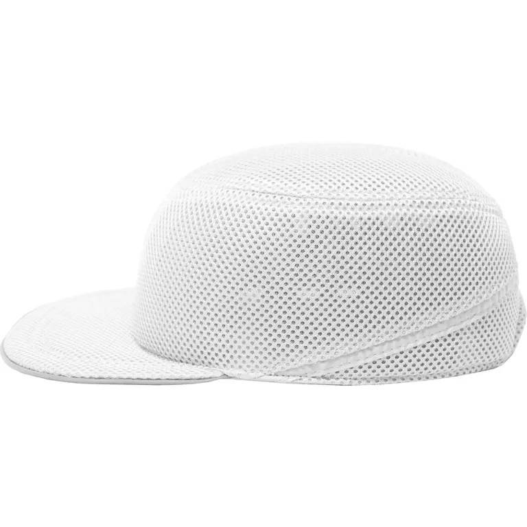 Каска-бейсболка ударостійка зі світловідбиваючою стрічкою (колір сірий)