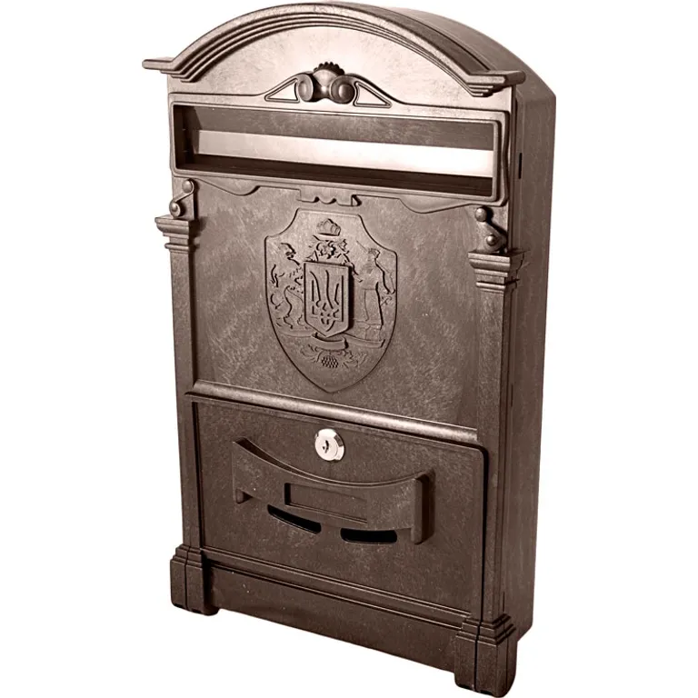 Поштова скринька коричнева з Тризубом України