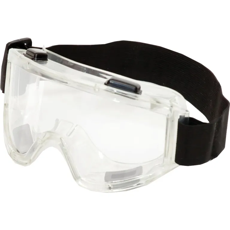Окуляри захисні Vision прозорі з непрямою вентиляцією 4 клапани (лінза: ПС, оправа: ПВХ, резинка: ширина 40 мм) VITA