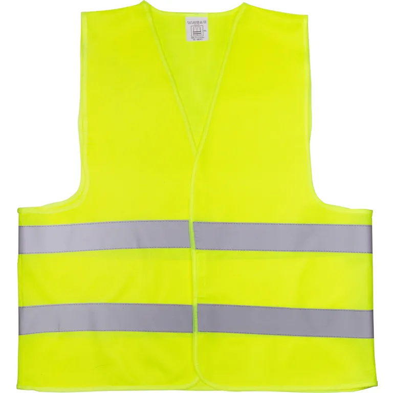 Жилет зі світловідбиваючою стрічкою Китай (колір лимонний) щільність тканини 120 г/м2, склад поліестер 100%, розмір 4ХL (64 см)