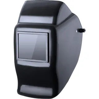 Маска зварювальника ЄВРО-скло (світлофільтр: С-3,4 мінеральне загартоване скло розмір 90х110х2,8 мм, маска: ПП, наголовник: ПЕ) VITA