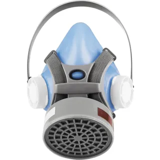Напівмаска респіратор з 1-м хімічним круглим фільтром A1 кріплення фільтра різьбове аналог Сталкер-1 Антоніо Маск