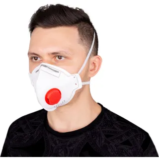 Респіратор FFP-3D Ніон-3К з клапаном видиху червоний (для захисту органів дихання від пилу і аерозолів) ДСТУ EN149:2003