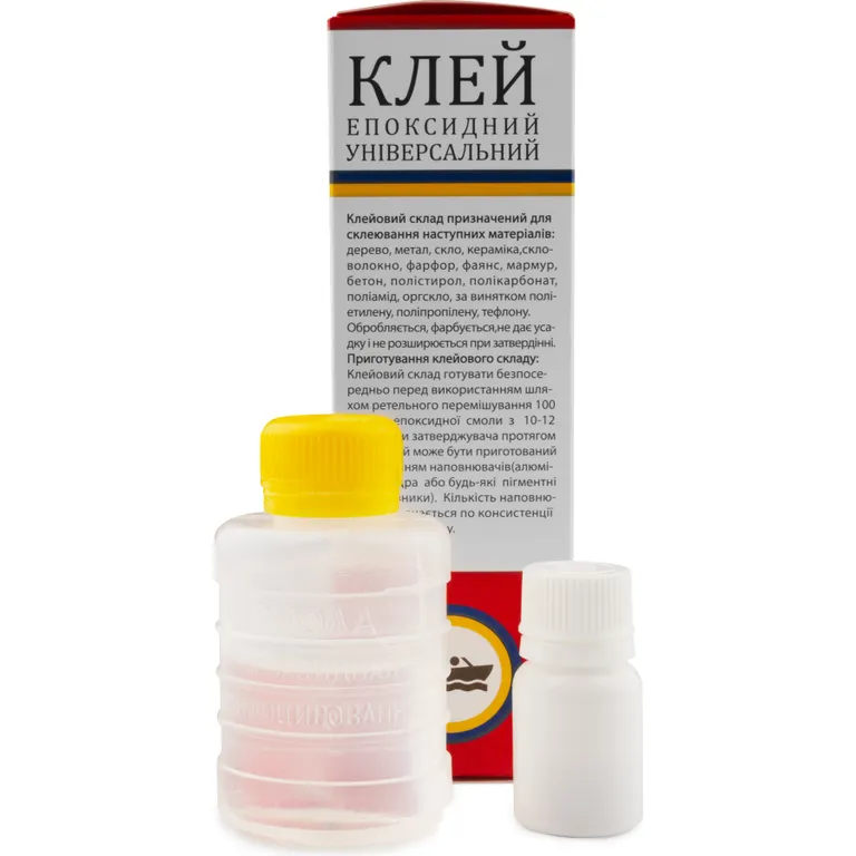 Клей епоксидний універсальний ЕДП двокомпонентний вага 75 г Моноліт Пульс Харків