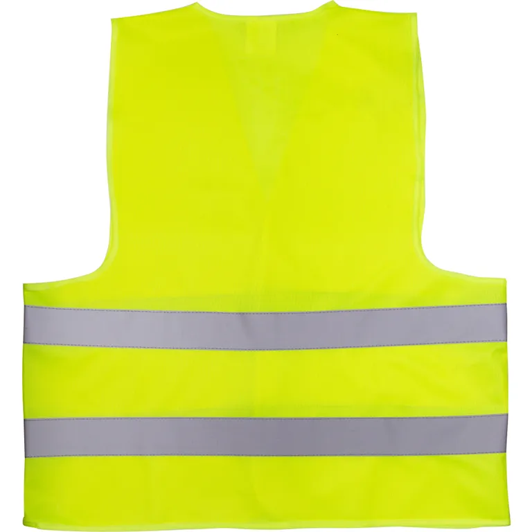 Жилет со светоотражающей лентой Китай (цвет лимонный) плотность ткани 120 г/м2, состав полиэстер 100%, размер 4XL (64 см)