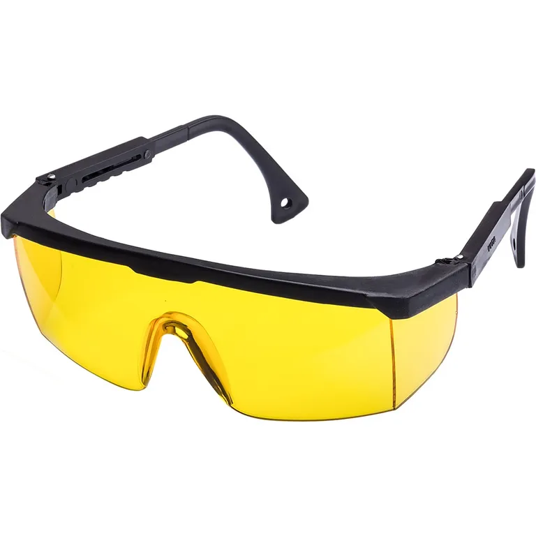Окуляри захисні Комфорт жовті Контраст+ (лінза: ПС, оправа: ПП чорний) VITA