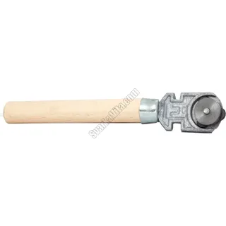 Стеклорез деревянный в индивидуальной упаковке на 3 ролика (метал. барабан)