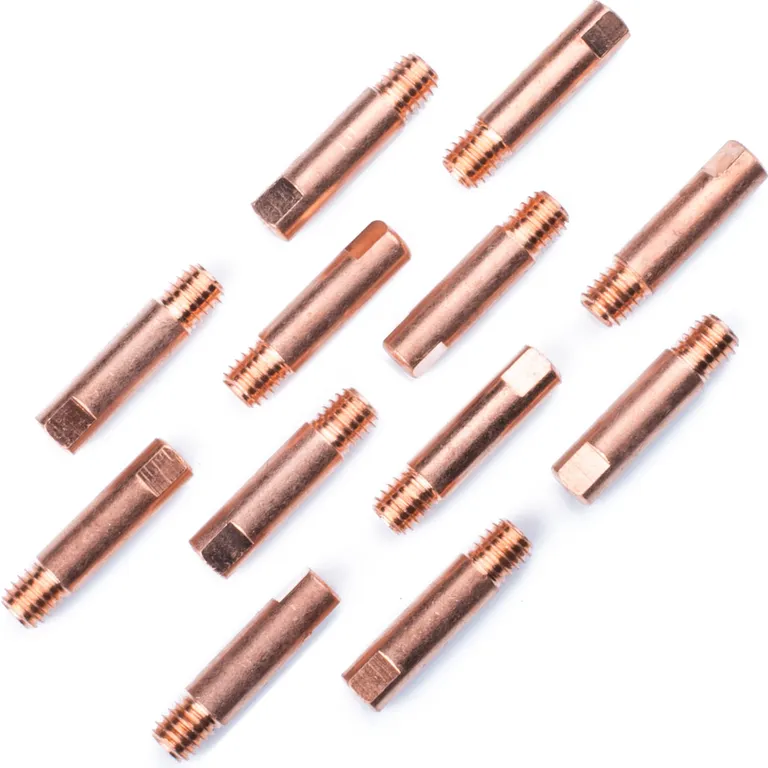 Наконечник зварювальний 0,8 мм E-Cu-Aluminium М6 D6мм/L25мм мідь Т2 (М1) для пальника MIG/MAG зварювального напівавтомата VITA