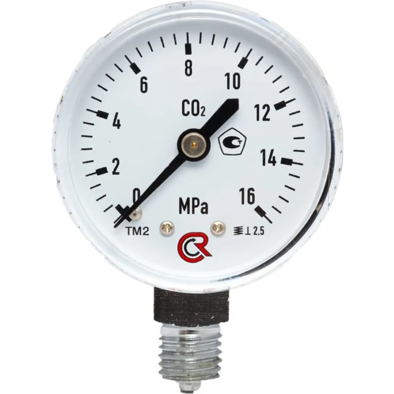 Манометр вуглекислотний (0-16 МПа) M12x1.5 у хромі Антоніо Маск GU-1111