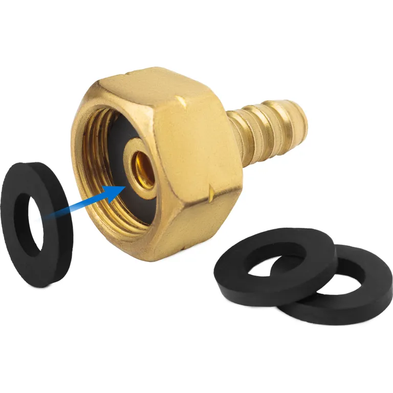 Прокладка під гайку G-21,8 діаметр зовнішній 18,5 мм, внутрішній 10,5 мм, товщина 2,8 мм, матеріал Гума