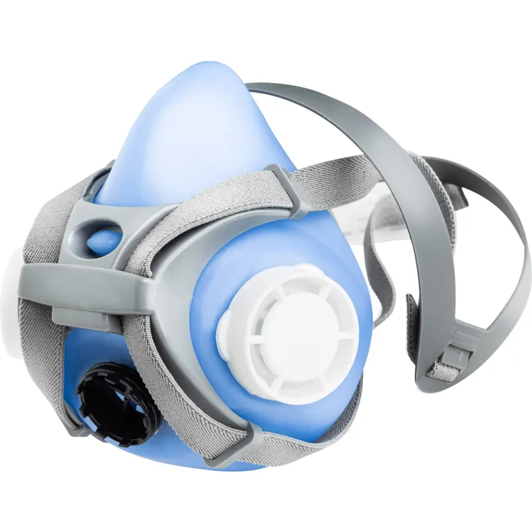 Напівмаска респіратор з 1-м аерозольним круглим фільтром P2 (N95) кріплення фільтра різьбове аналог Сталкер-1 Антоніо Маск