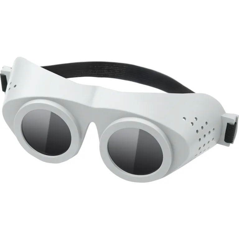 Окуляри зварювальні СІТКА Г-2 (6 DIN) діам. 48 мм (лінза: мінеральне загартоване скло 2 мм, оправа: ПВХ еластичний, резинка: ширина 15 мм) з отворами для прямої вентиляції ФСЮ