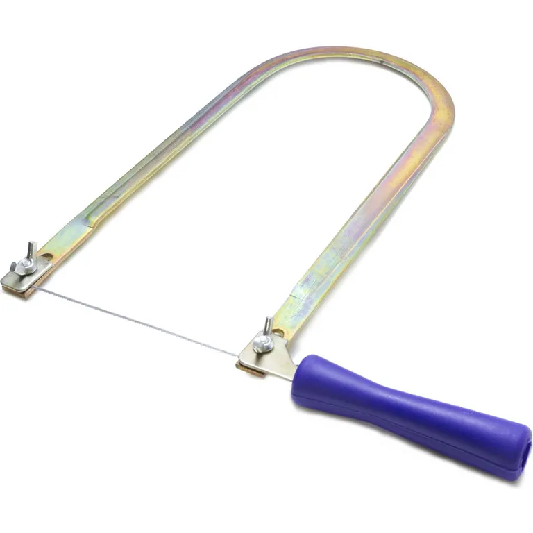 Лобзик плоский для школи (колір: анодований жовтий, ручка: пластмасова) Харків VITA