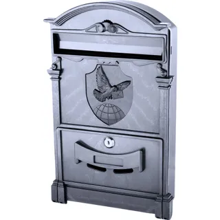 Почтовый ящик черный Герб Голубь