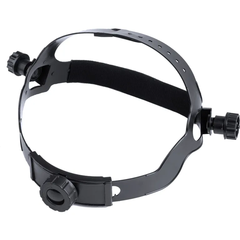 Щиток захисний СІТКА для мотокоси/тримера/газонокосарки, наголовник з рейковий механізмом (матеріал сітки: метал, висота екрану 17 см)