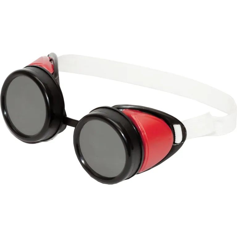 Окуляри зварювальні Рибка ЗНР Г-2 (6 DIN) діам. 49 мм з непрямою вентиляцією 2 клапани (лінзи: мінеральне загартоване скло, оправа: ПС УПМ, перенісся: ПВХ еластичний, склотримачі: ПП, резинка 10 мм) ФЛІ