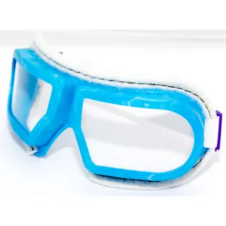 Окуляри захисні ЗП-12 прозорі, обтюратор з повсті (лінза: мінеральне загартоване скло 2 мм, оправа: ПВХ еластичний, резинка: ширина 20 мм) з отворами для прямої вентиляції VITA ФЛІ