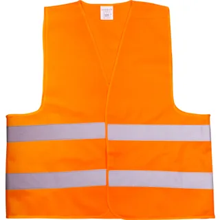 Жилет зі світловідбиваючою стрічкою Китай (колір оранжевий) щільність тканини 80 г/м2, склад поліестер 100%, розмір 4XL (64 см)
