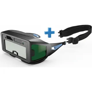 Окуляри з автозатемненням з боковим оглядом 2 в 1 ( синя коробка)