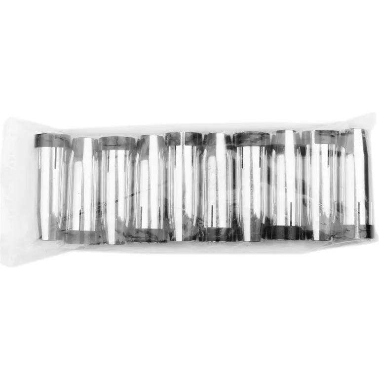 Сопло МВ-24KD з металевим обручем гладке повністю мідь Т2(М1) хромоване для пальника MIG/MAG маса нетто 47 грам 6 пелюсток під обручем VITA