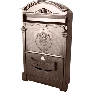 Почтовый ящик коричневый с почтовым гербом Англии 18 века