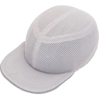 Каска-бейсболка ударостійка зі світловідбиваючою стрічкою (колір сірий)