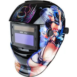 Маска, серія 6000 Pro, декор "Дівчина з аніме", True Color VITA з автозатемненням