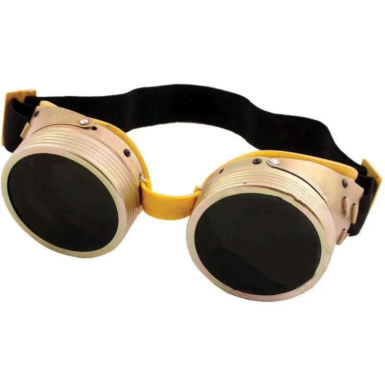 Окуляри зварювальні Рибка ЗНР Г-2 (6 DIN) діам. 49,5 мм (лінзи: мінеральне загартоване скло, оправа: металева, обтюратор та перенісся: ПВХ еластичний, склотримачі: ПП, резинка 20 мм) з отворами для прямої вентиляції