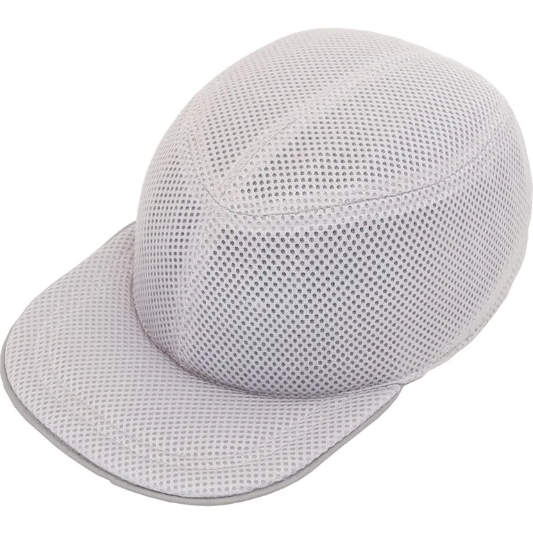 Каска-бейсболка ударостійка зі світловідбиваючою стрічкою (колір сірий)