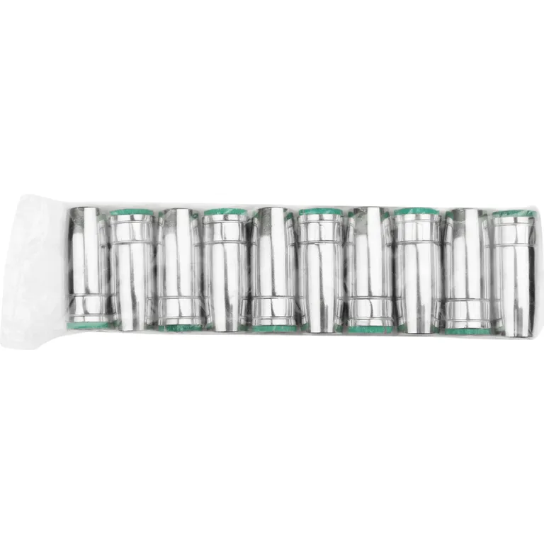 Сопло МВ-25АК гладке повністю мідь Т2(М1) хромоване втулка латунь для пальника MIG/MAG вага нетто 57 грам VITA