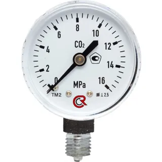 Манометр вуглекислотний (0-16 МПа) M12x1.5 у хромі Антоніо Маск GU-1111