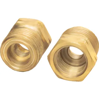 Перехідник до польського баллона G-3/8-L S22 внутрішня ліва різьба, Сп 21,8-L зовнішня ліва різьба, матеріал латунь, Краматорськ