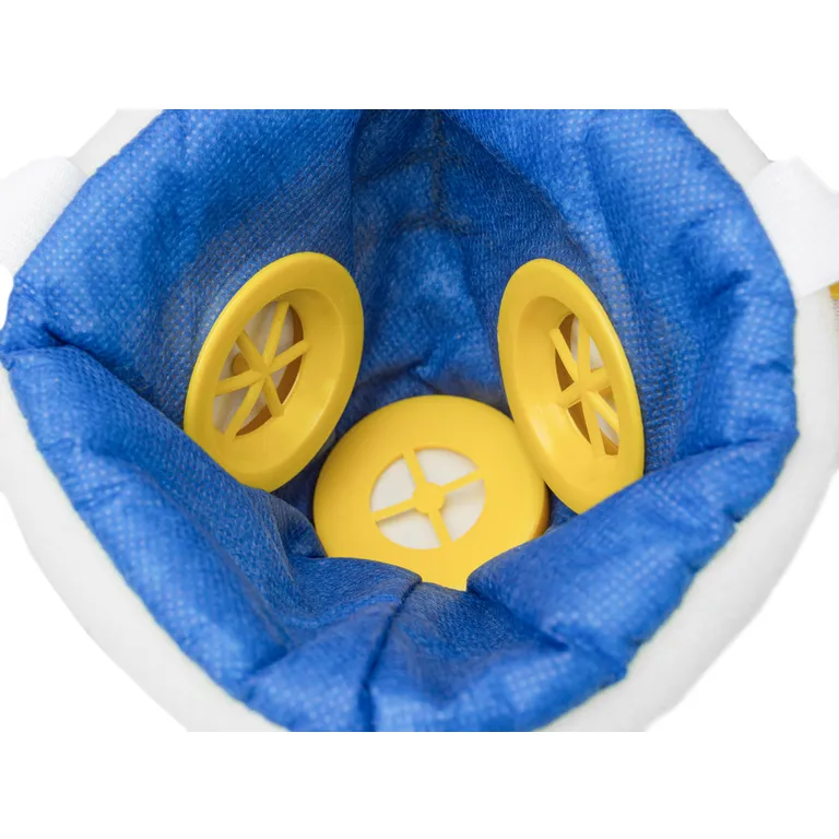 Респіратор У2К (код ЛЮКС) всередині медична фільтротканина) 2 клапани на вдих, один на видих, наголовник пластик (для захисту органів дихання від пилу і аерозолів)