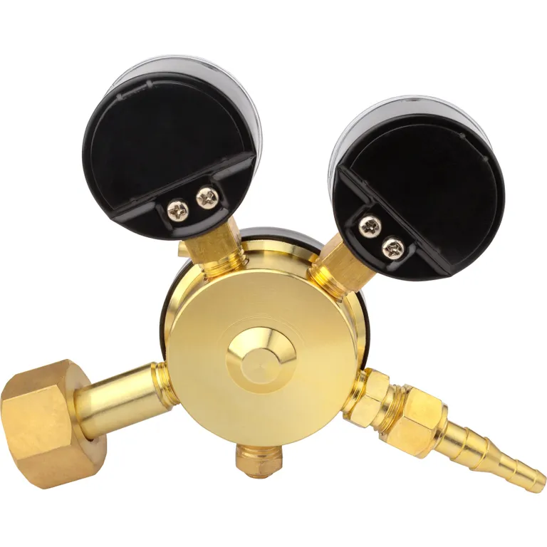 Редуктор з манометром вуглекислотний УР-6-6 (16 МПа) чорний (корпус алюміній, великий) VITA