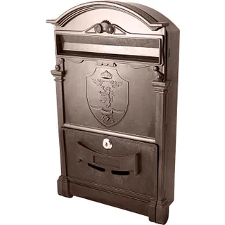 Почтовый ящик коричневый Герб Лев