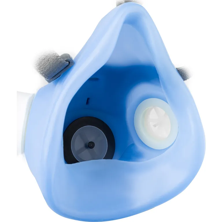 Напівмаска респіратор з 1-м аерозольним круглим фільтром P2 (N95) кріплення фільтра різьбове аналог Сталкер-1 Антоніо Маск