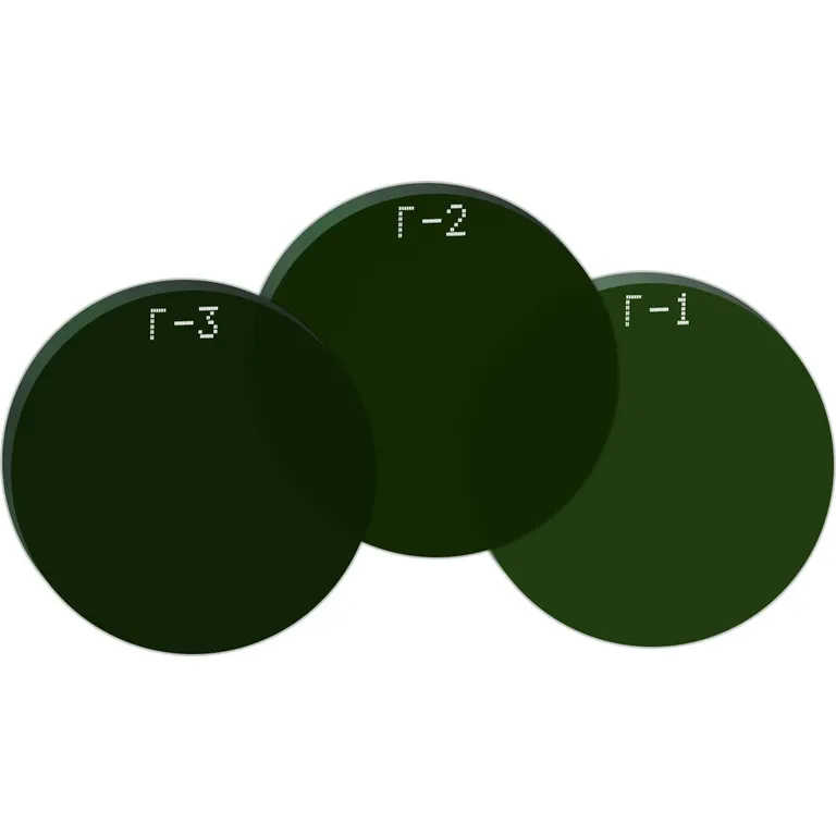 Світлофільтр для зварювальних окулярів Г-1 (5 DIN) круглий діаметр 49,5 мм товщина 2,3 мм (матеріал: мінеральне загартоване скло) VITA