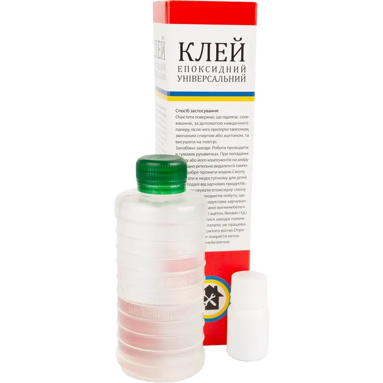 Клей епоксидний універсальний ЕДП двокомпонентний вага 150 г Моноліт Пульс Харків