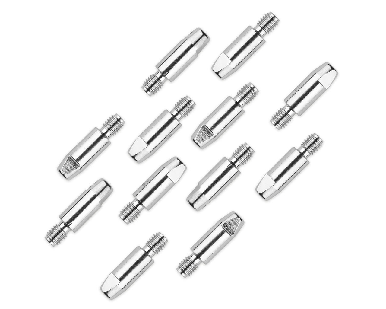 Усиленный наконечник токосъёмный 0,8 мм E-Cu-Nickel М6 D8мм/L28мм для горелки сварочного полуавтомата Усиленный наконечник токосъёмный 0,8 мм E-Cu-Nickel М6 D8мм/L28мм для горелки сварочного полуавтомата