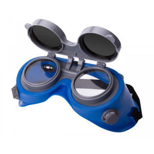 Очки сварщика линзы откидные круглые Г-2 (6 DIN) диам 50мм Антоніо Маск SL-1010 линза калёное стекло, фото 1, цена